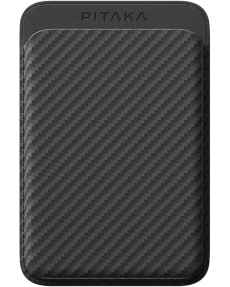 Чехол-кардхолдер Pitaka Magnetic Woven Wallet Black/Grey (MWW2401)